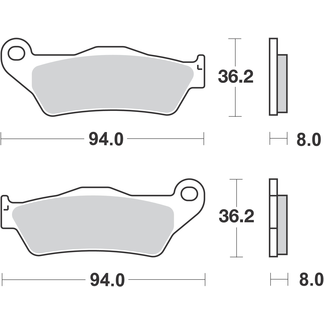 Pastiglie Freno sinterizzate posteriori WG-7271-F3